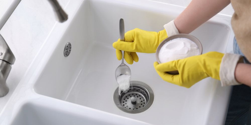 Unclog sink with Baking Soda
