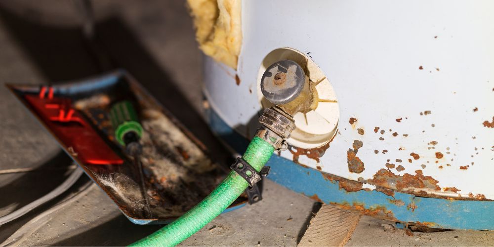 Connect a Garden Hose to the Drain Valve